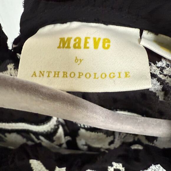 Maeve Anthropologie Women's Black Winona Lace Top Size Small - Picture 8 of 12